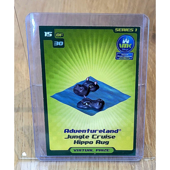 Virtual Magic Kingdom VMK Disney Adventureland Jungle Cruise Hippo Rug - Picture 1 of 2
